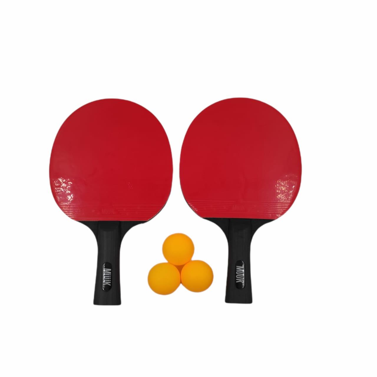 SET PALETAS DE PING PONG + PELOTAS MUUK - Imagen 3